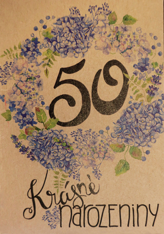 Přáníčko BeBechy - A6 - recyklovaný papír - 50