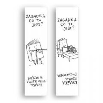 Zakładka kartonowa - Książka trzyma w napięciu