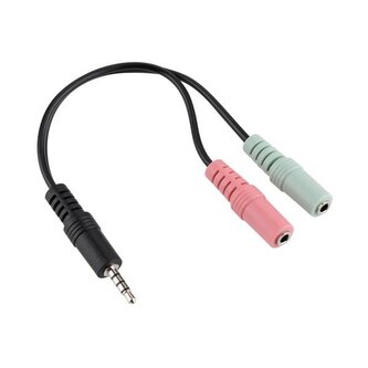 GoGEN Kabelová redukce Jack 3.5 mm vidlice (M) - 2 x Jack 3.5 mm vidlice (F)