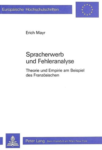 Spracherwerb und Fehleranalyse