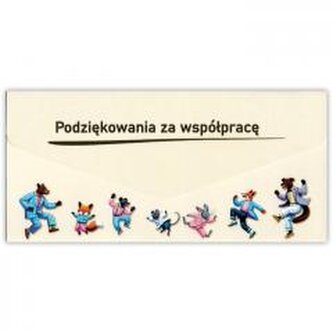 Karnet-koperta Podziękowanie za wspópracę