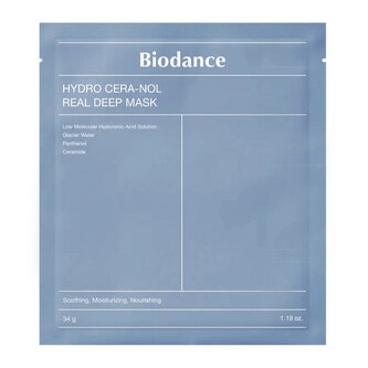 Biodance Hydro Cera-nol Real Deep Mask Noční hydratační kolagenová maska na obličej 1ks/34g
