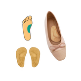 Podpora podélné klenby HealthMed 1 pár - hnědá, S