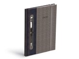 diář 2026 T805 PU dark blue/gray - na propisku s gumkou 7781481