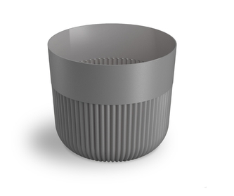 Plastový květináč Alia tmavě popelavý 150 mm