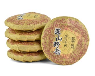 Tmavý čaj China Yunnan Pu-erh Small Ripe Tea Cake 2015 100 g