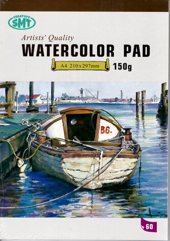 Blok - watercolor, A4, 150g, 60 listů