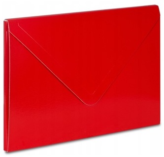 Teczka kopertowa A4 2 10mm czerwona, VauPe