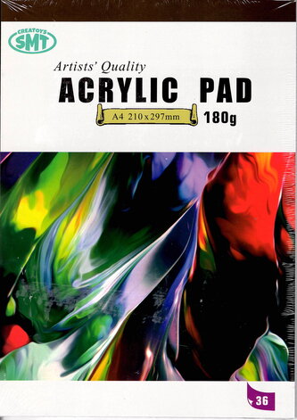 Blok - acrylic, A4, 180g, 36 listů