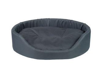 Pelíšek pro psa oválný BASIK šedá velikost XXL 86x76x17,5