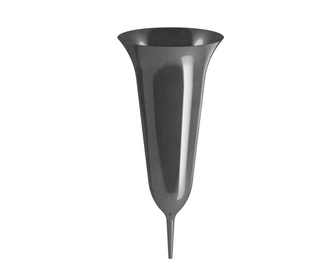 Plastová váza k zapíchnutí grafitová 135 mm