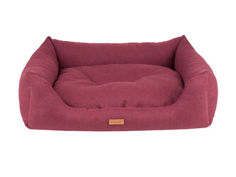 Pelíšek pro psa MONTEGO SOFA vínová velikost M 68x56x18 cm