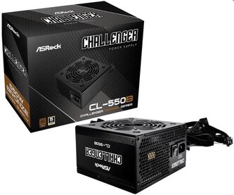 ASRock zdroj 550W Challenger CL-550B 80Plus BRONZE, ATX2.52, ventilátor 120mm ASRock zdroj 550W Challenger CL-550B 80Plus BRONZE, ATX2.52, ventilátor 120mm