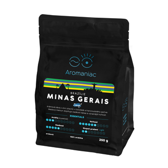 Káva Aromaniac Brazílie Minas Gerais (bez kofeinu) - zrnková, 250 g