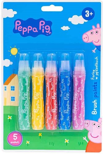 ASTRA Barvy ve štětcích 5ks Prasátko Peppa