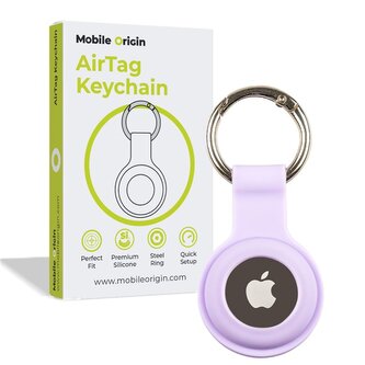 Mobile Origin AirTag KeyChain, purple