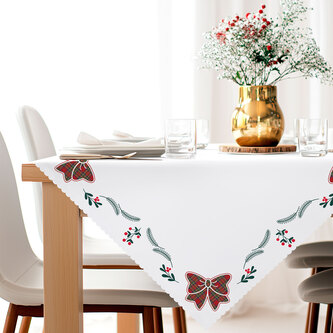 Vánoční ubrus na stůl KOKARDA 80x80 cm Mybesthome