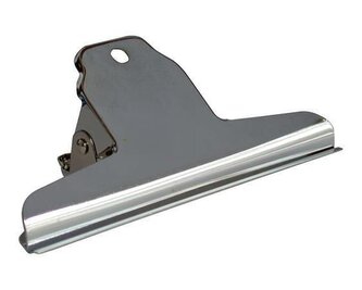 Klip na dokumenty, stříbrná, 145 mm, kov, 2 ks/balení, HGA0130