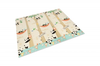 Skládací pěnová podložka oboustranná, 180x150x1 cm - Panda