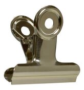 Klip na dokumenty, stříbrná, 50 mm, kov, 6 ks/balení, HGA0127