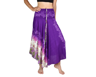 Sukně NAJWA, fialová, květy