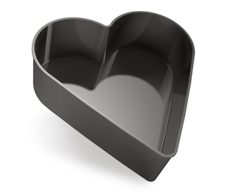 Plastová ikebana srdce černé 24 x 25 cm