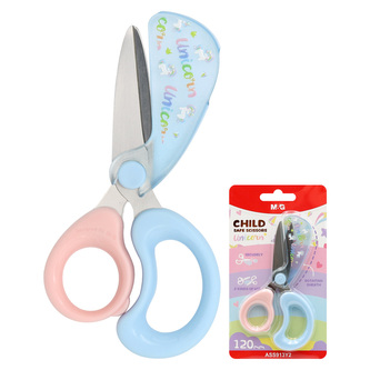 Nůžky dětské M&G Unicorn 120 mm s ochrannou krytkou