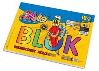 Blok techniczny A4 160g kolorowy 12 kartek