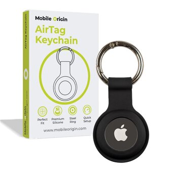 Mobile Origin AirTag KeyChain, černý