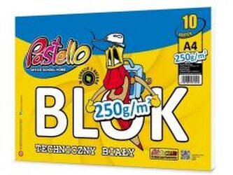 Blok techniczny A4 250g 10 kartek