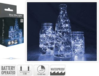 ŁAŃCUCH LED 20LED BIAŁY