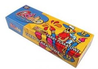 Farby plakatowe 20ml 12 kolorów