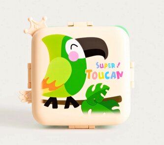 Lunchbox | PETPACK | krémová s tukanem | 1590 ml + 70 ml | 750113