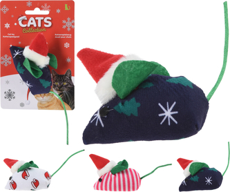 ZABAWKA DLA KOTÓW MYSZ ŚWIĄTECZNA 3 RODZAJE