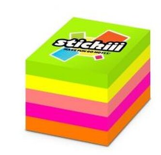 Kostka samoprzylepna 51x51mm 400K 5 kolorów neon