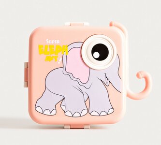 Lunchbox | PETPACK | růžový se slonem | 1590 ml + 70 ml | 750106