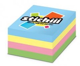 Kostka samoprzylepna 76x76mm 400K 4 kolory pastel