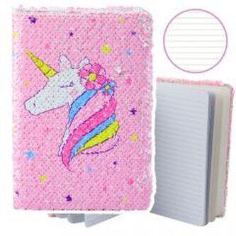 Notatnik A5/80K linia dwukolorowe Jednorożec