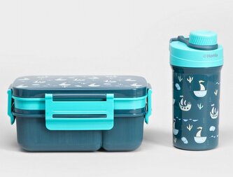 Lunchbox | sada CAIRO | tmavě modrá s hrnkem | 1,8 l + 0,5 l | 748875