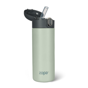 Termoska na tekutiny s brčkem 400 ml, Pistacio green