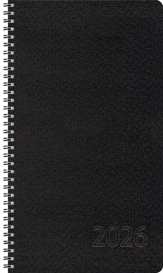 Taschenkalender Wochentimer Small Schwarz 2026
