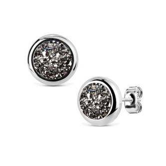 NB307 Ocelové náušnice DRUZY Metal