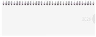 Tischkalender quer Classic Colourlux 2026 weiß