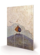 Dřevěný obraz Sam Toft - Love on a Mountain Top, 40 × 59 cm