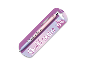 Nekupto Duhová propiska s potiskem Skvělá sestra