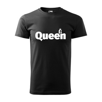 Tričko s potiskem Queen: černé 4XL