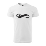 Tričko s potiskem Navždy její: bílé 4XL