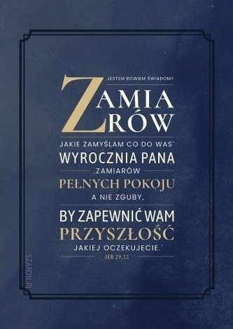 Magnes na lodówkę - Jestem bowiem świadomy GRANAT