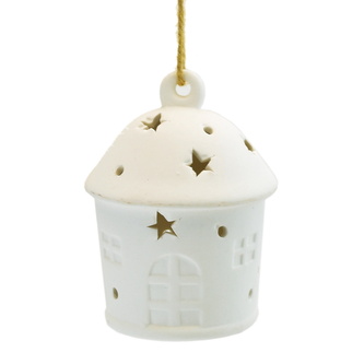 Lucernička keramická s LED osvětlením 10x7 cm