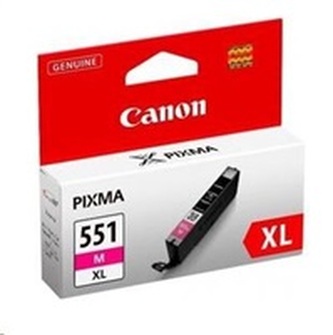 Canon Cartridge CLI-551M XL purpurová pro IP 72x0, MX925, Pixma IP7250, 8700, 8750, MG5450, 5550, 5600, 5650